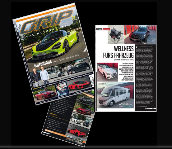 GRIP Magazin – Cover und redaktioneller Beitrag über HCC Hey's Car Care